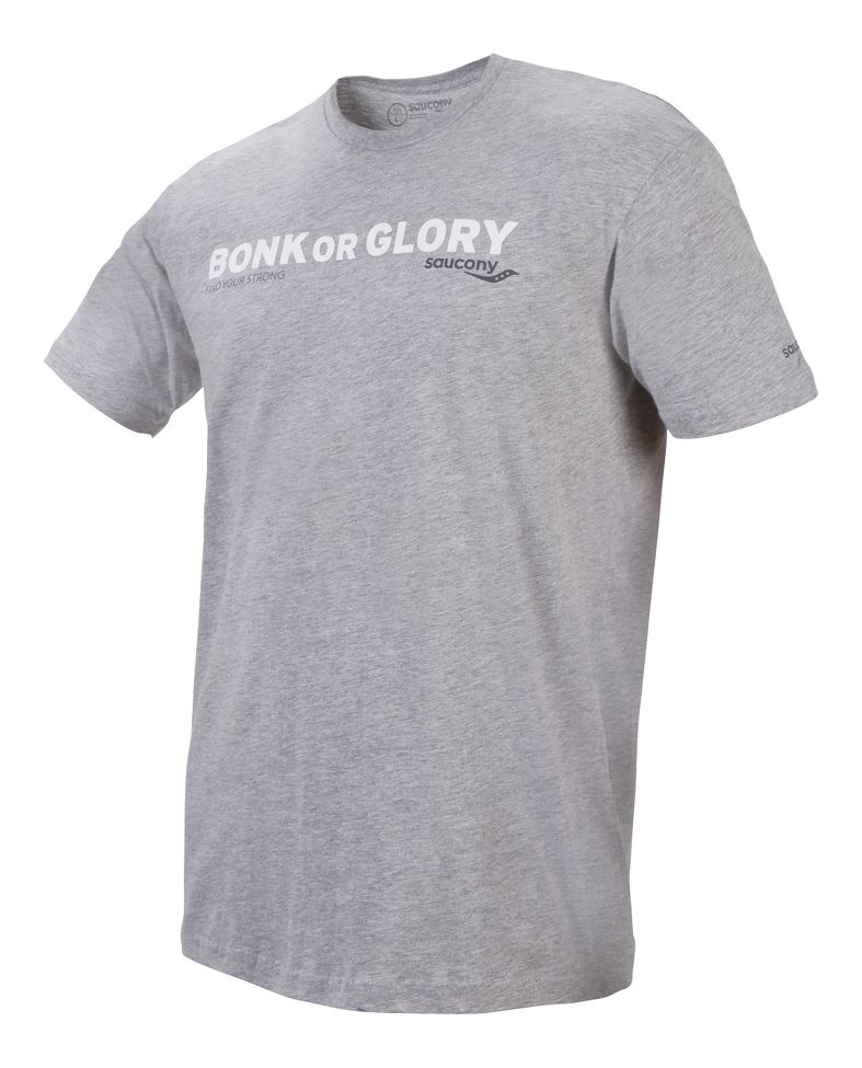 Mens Saucony Bonk or Glory Tee Short Sleeve Technical Tops
