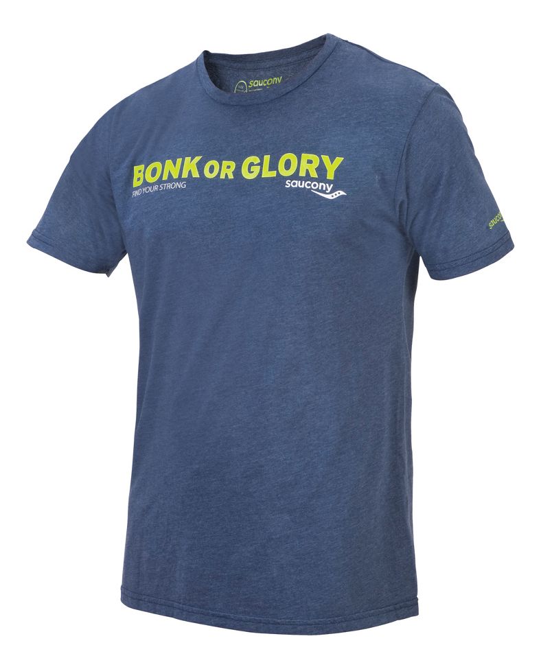 Mens Saucony Bonk or Glory Tee Short Sleeve Technical Tops