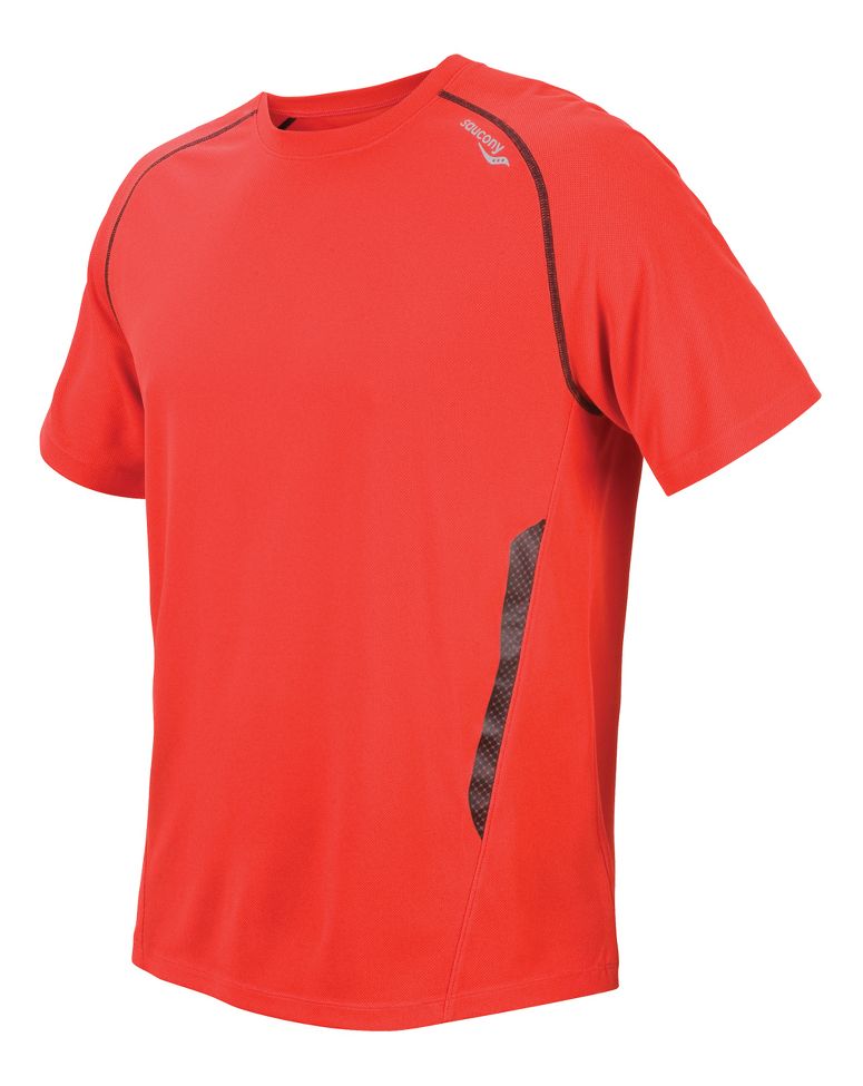 Mens Saucony Run Strong Short Sleeve Technical Tops