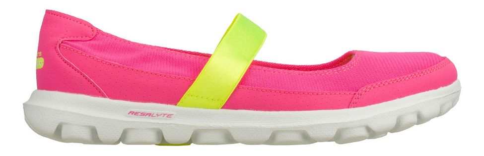 Womens Skechers GO Walk - Bright - Side Walking Shoe