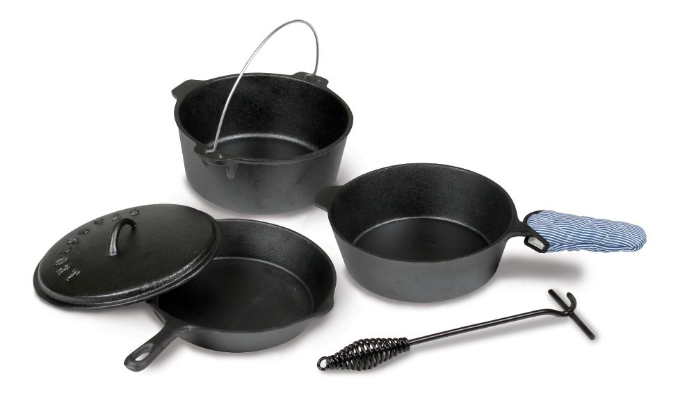 Stansport Cast Iron Set Pre Seasoned Holders
