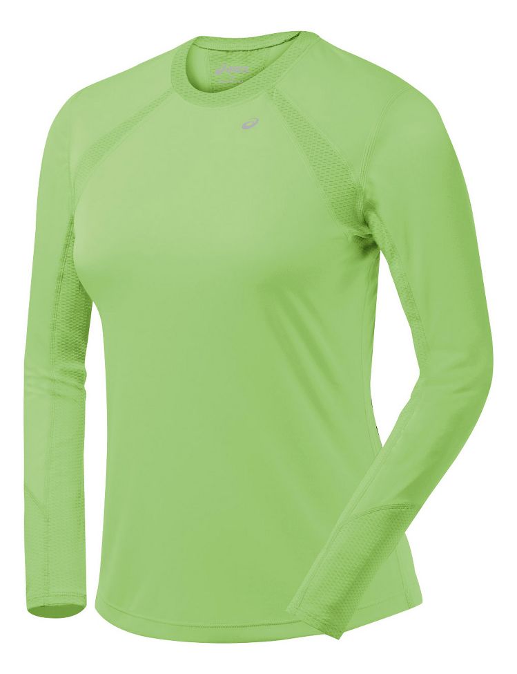 Womens ASICS Favorite Tee Long Sleeve No Zip Technical Tops