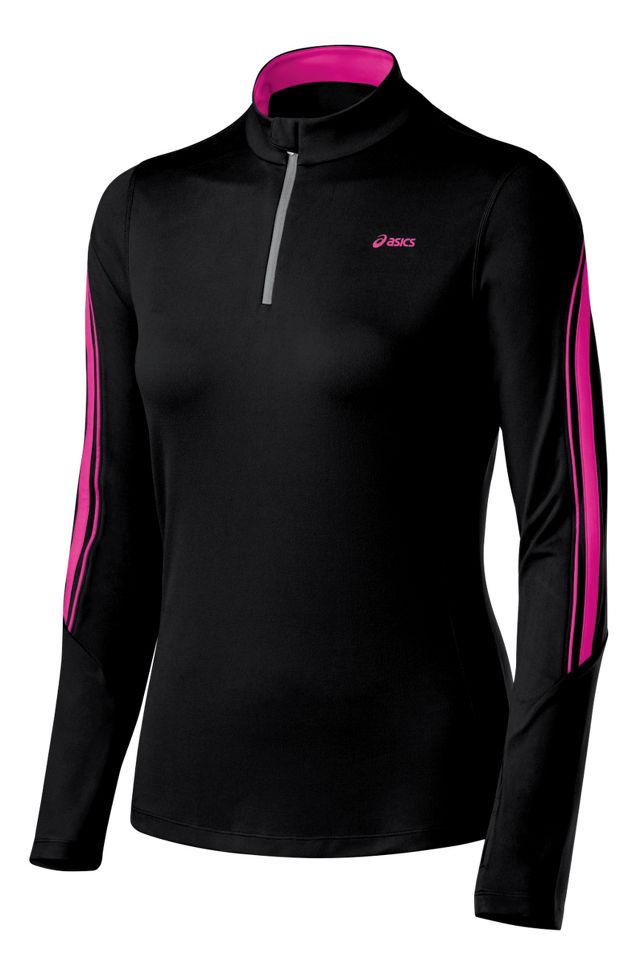 Womens ASICS Thermopolis LT Long Sleeve 1/2 Zip Technical Tops