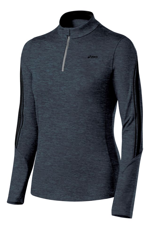 Womens ASICS Thermopolis LT Long Sleeve 1/2 Zip Technical Tops