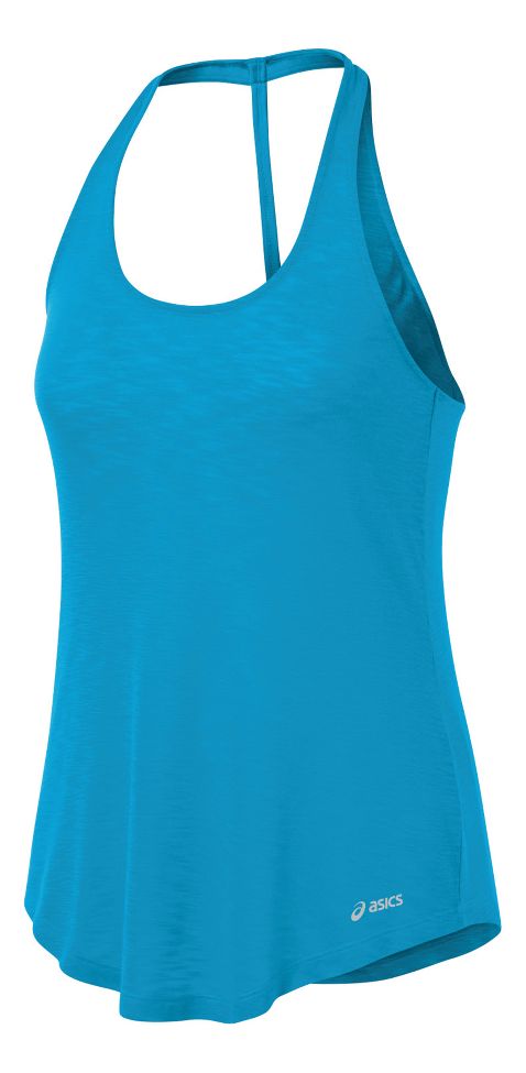 Womens ASICS PR Slub T-Back Tanks Technical Tops