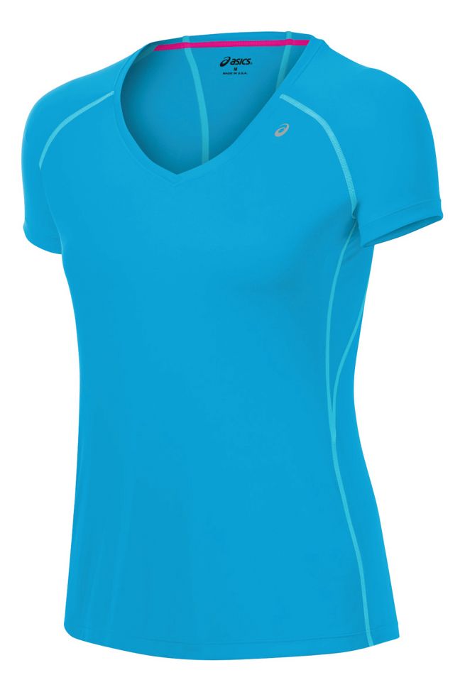Womens ASICS Favorite Short Sleeve Technical Tops