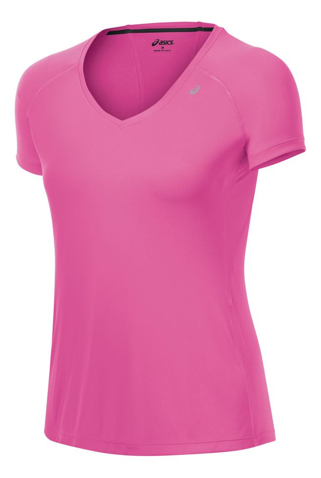 Womens ASICS Favorite Short Sleeve Technical Tops