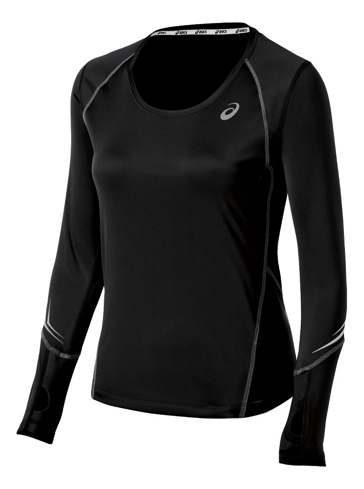 Womens ASICS Lite Show Favorite Long Sleeve No Zip Technical Tops at