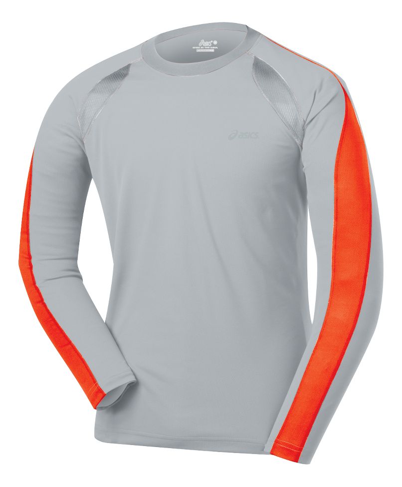 Mens ASICS Reflect Long Sleeve No Zip Top