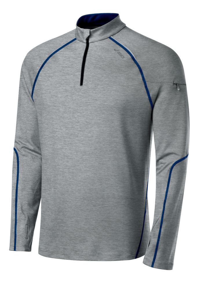 Mens ASICS Thermopolis LT Long Sleeve 1/2 Zip Technical Tops