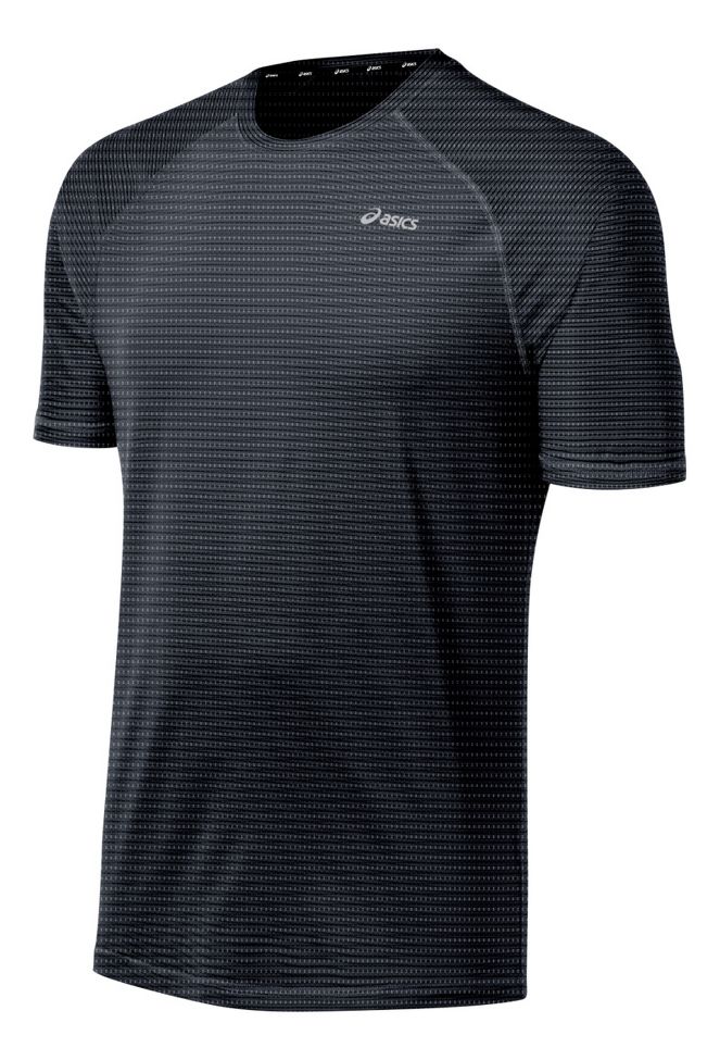 Mens ASICS PR Stripe Short Sleeve Technical Tops