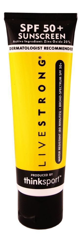 thinksport LIVESTRONG SPF 50+ Sunscreen 3 ounces Skin Care