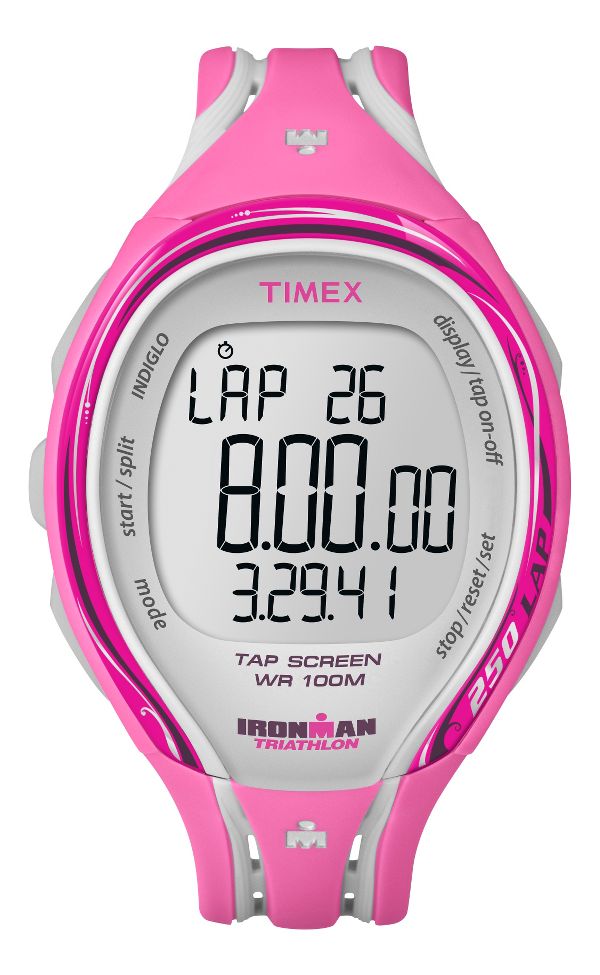 Womens Timex Ironman Sleek 250-Lap with Run Sensor Mid Size Monitors
