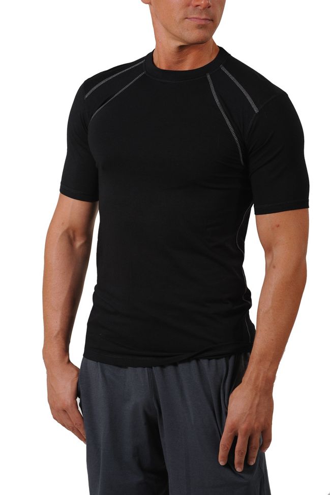 Mens tasc Performance Hybrid Fitted SS Crew Short Sleeve Technical Tops