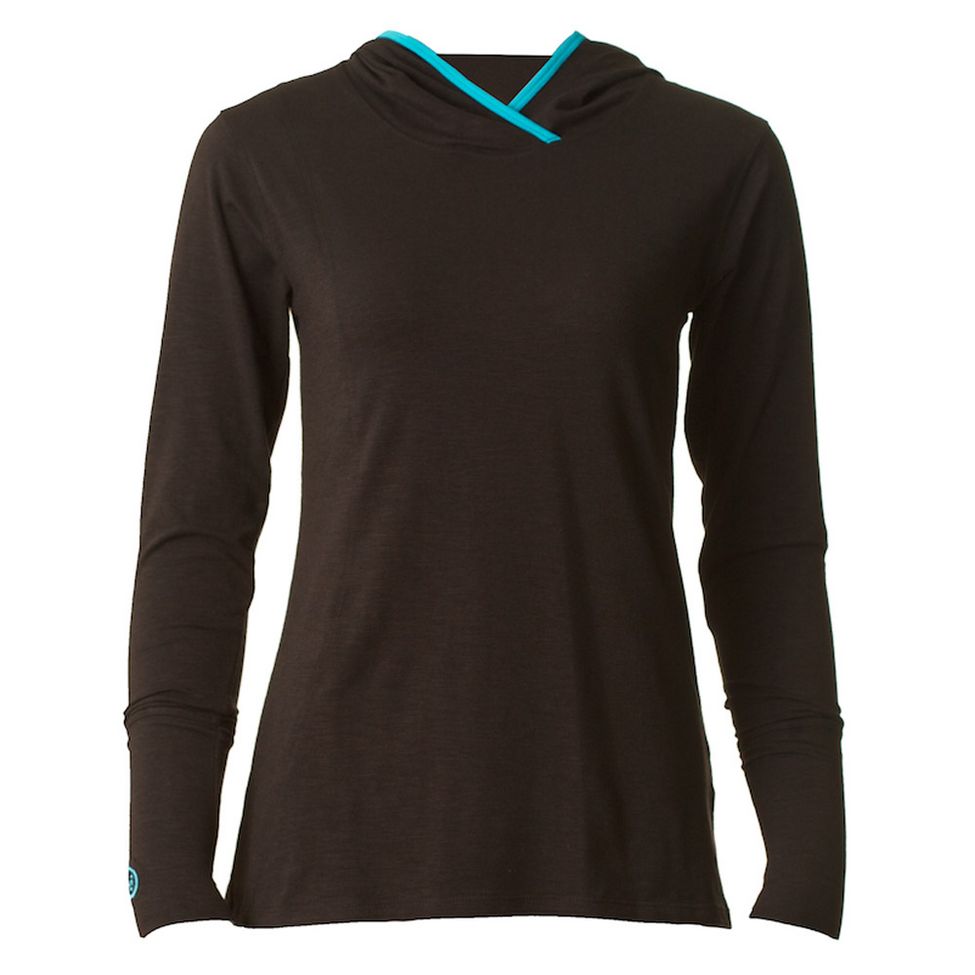Womens Tasc Performance Excursion Slubbed Hoodie Long Sleeve Full Zip Technical Tops