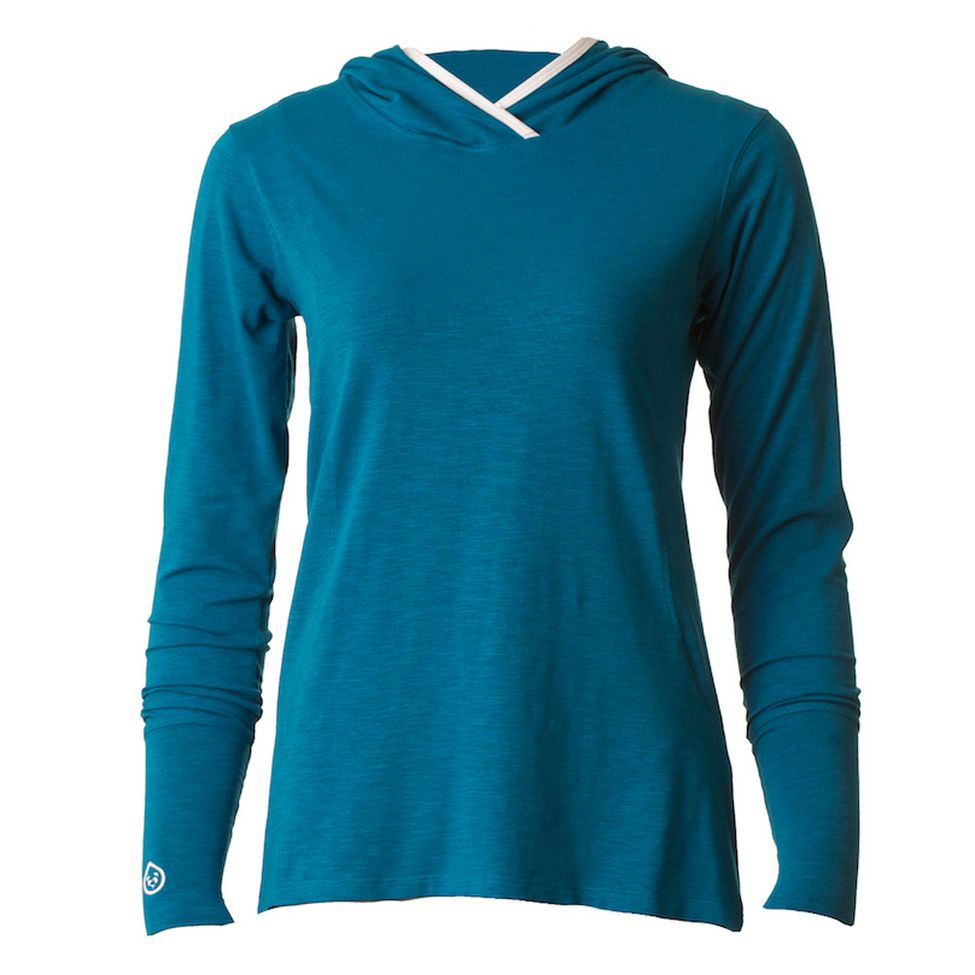 Womens Tasc Performance Excursion Slubbed Hoodie Long Sleeve Full Zip Technical Tops