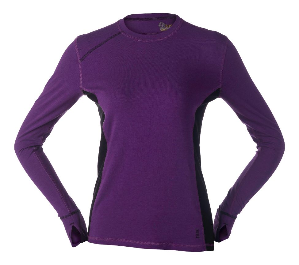 Womens Tasc Performance Motion T Long Sleeve No Zip Technical Tops