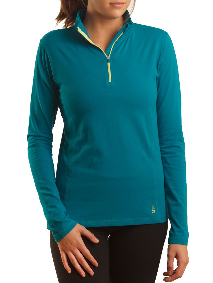 Womens Tasc Performance Sideline Long Sleeve 1/2 Zip Technical Tops