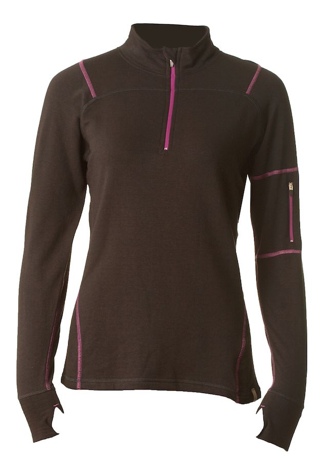 Womens Tasc Performance Contour 1/4-Zip Long Sleeve 1/2 Zip Technical Tops