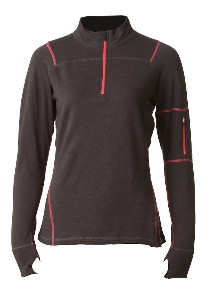 Womens Tasc Performance Contour 1/4-Zip Long Sleeve 1/2 Zip Technical Tops
