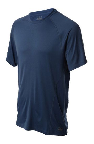 Mens 26.2 Short Sleeve Classic Running Performance Tee Technical Tops