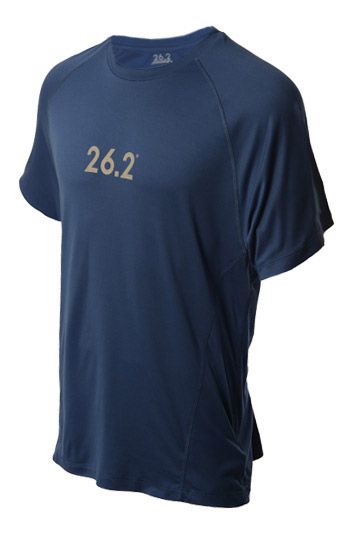 Mens 26.2 Short Sleeve Logo Running Performance Tee Technical Tops