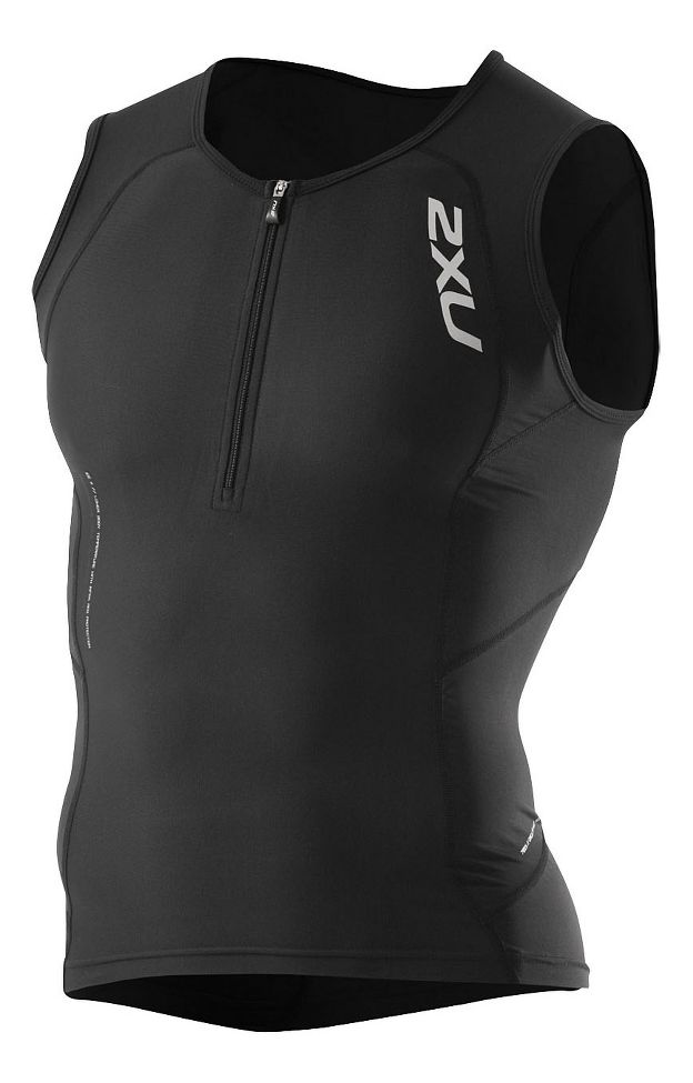 Mens 2XU Compression Tri Singlet Technical Tops