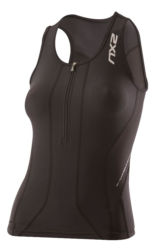 Womens 2XU Compression Tri Singlet Technical Tops