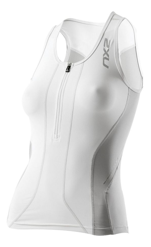 Womens 2XU Compression Tri Singlet Technical Tops