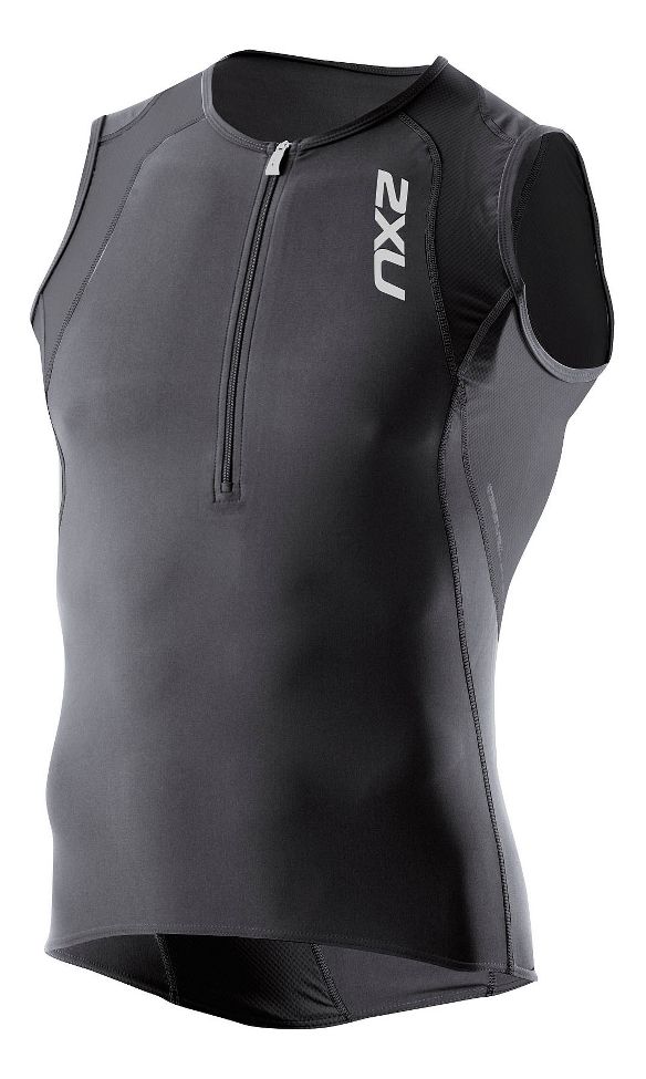 Mens 2XU Long Distance Tri Singlet Technical Tops