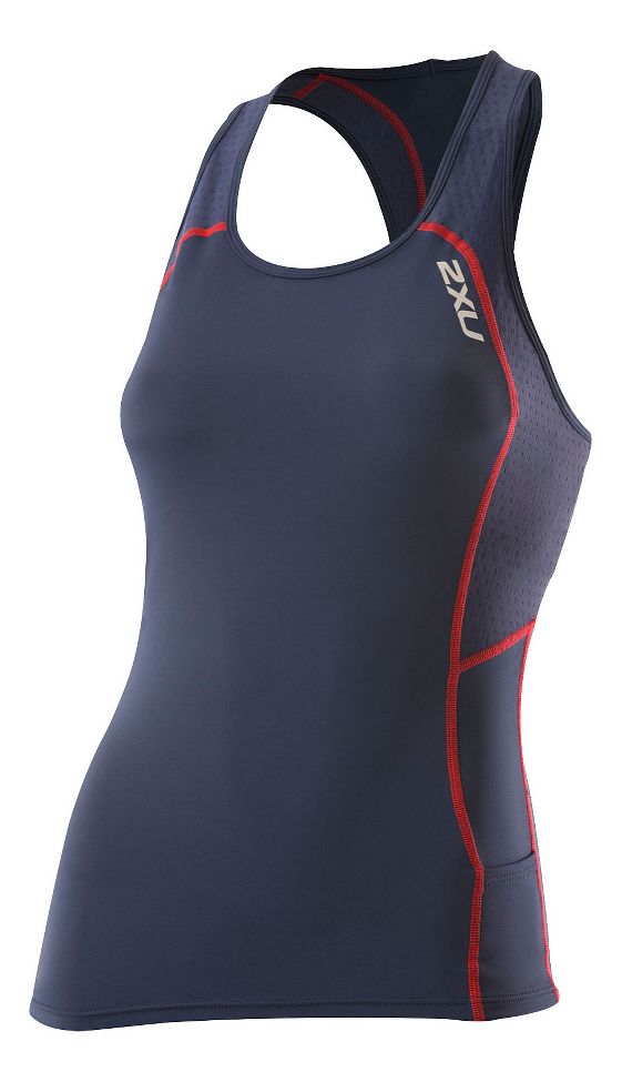 Womens 2XU Comp Tri Singlet Technical Tops