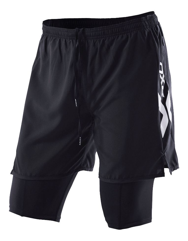 Mens 2XU Compression X Run Short 2-in-1