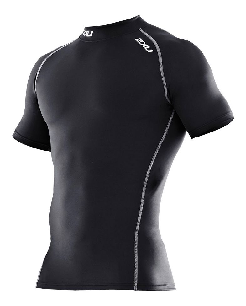 Mens 2XU Compression Short Sleeve Top Technical Tops