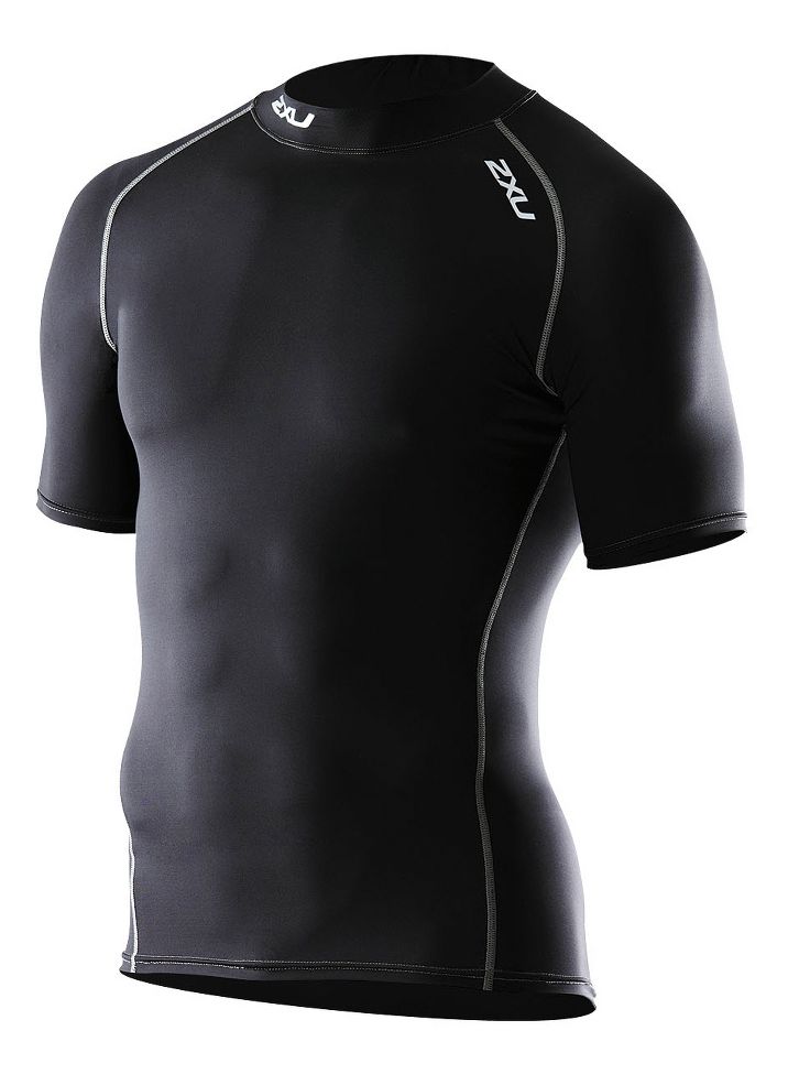 Mens 2XU Elite Compression Short Sleeve Top Technical Tops