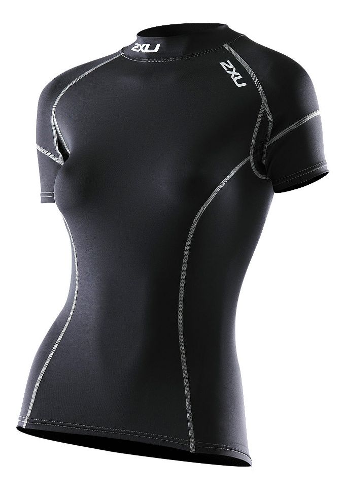 Womens 2XU Elite Short Sleeve Compression Top Technical Tops
