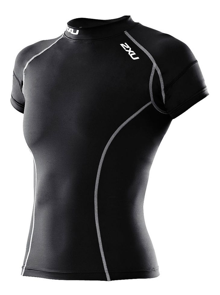 Womens 2XU Short Sleeve Compression Top Technical Tops
