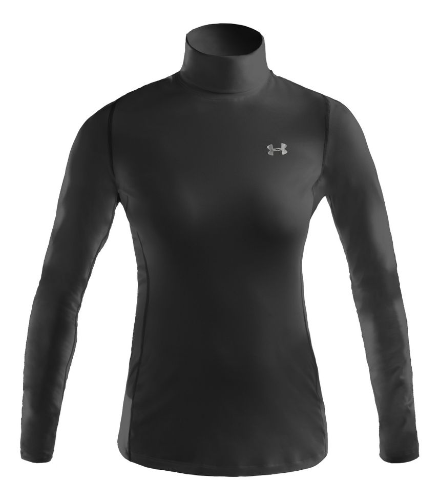 Womens Under Armour ColdGear Fitted Turtle Neck Long Sleeve No Zip Technical Tops