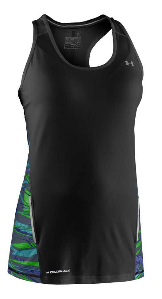 Womens Under Armour Coldblack Run Tanks Technical Tops