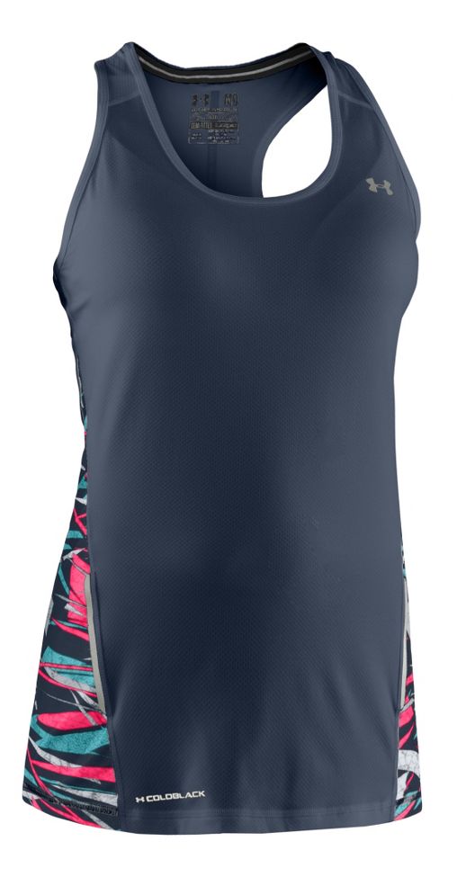 Womens Under Armour Coldblack Run Tanks Technical Tops