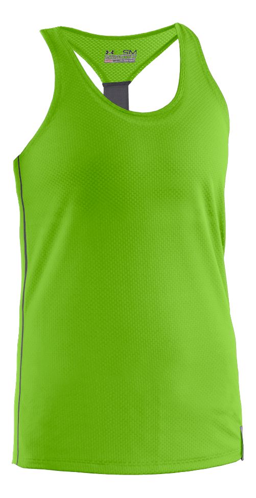 Womens Under Armour UA Fly-By Stretch Mesh Tank Technical Tops