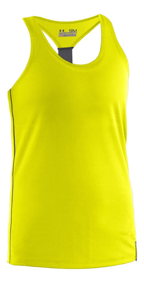 Womens Under Armour UA Fly-By Stretch Mesh Tank Technical Tops