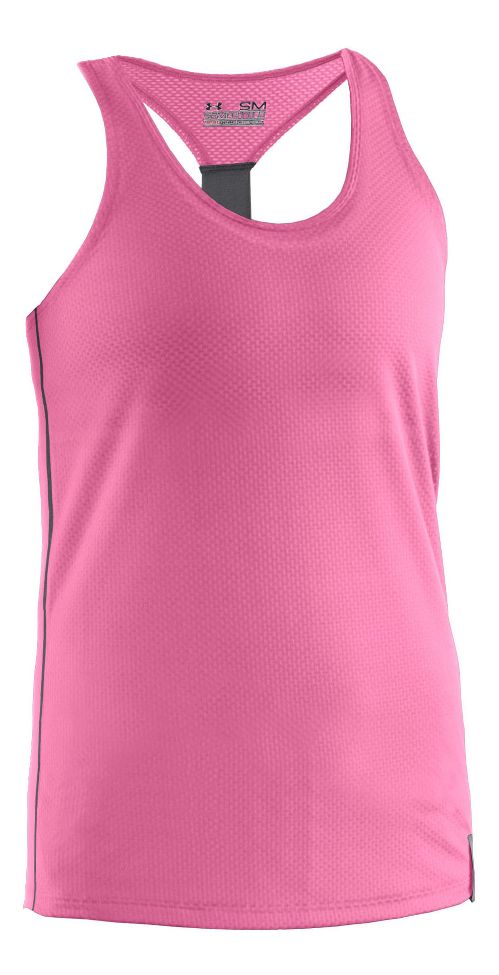 Womens Under Armour UA Fly-By Stretch Mesh Tank Technical Tops