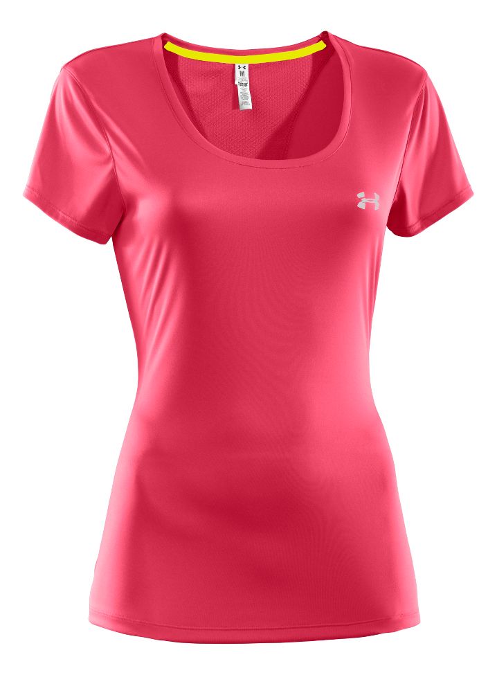 Womens Under Armour Heatgear Flyweight T Short Sleeve Technical Tops