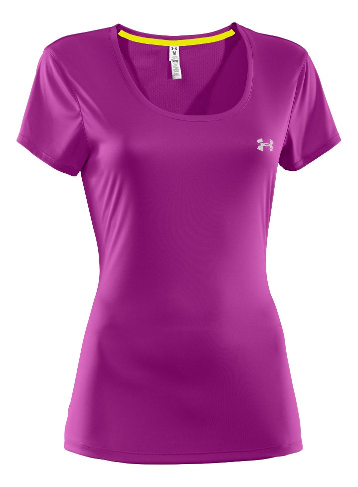 Womens Under Armour Heatgear Flyweight T Short Sleeve Technical Tops