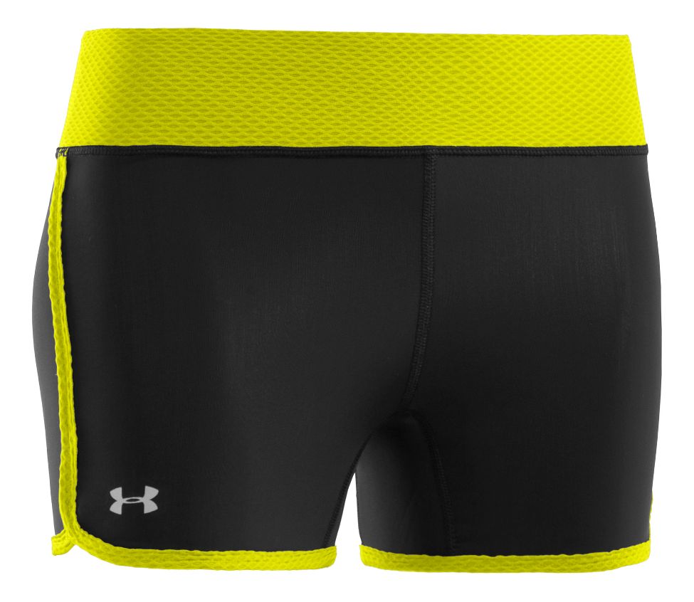 Womens Under Armour UA Fly-By Compression Fitted Shorts