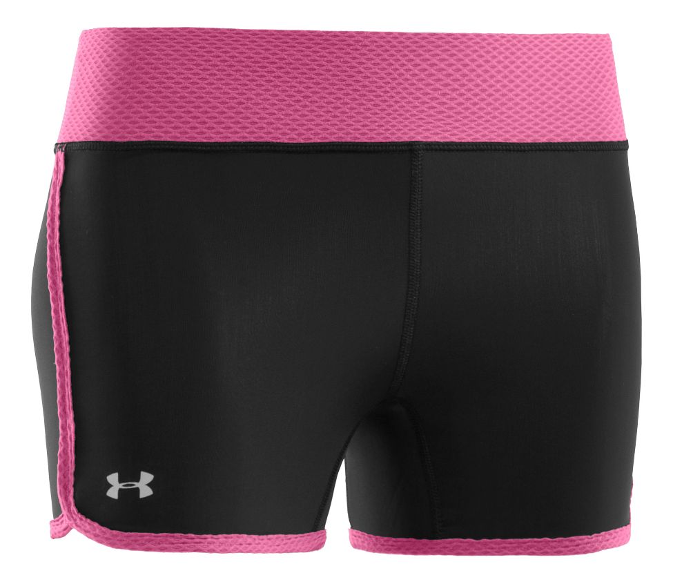 Womens Under Armour UA Fly-By Compression Fitted Shorts