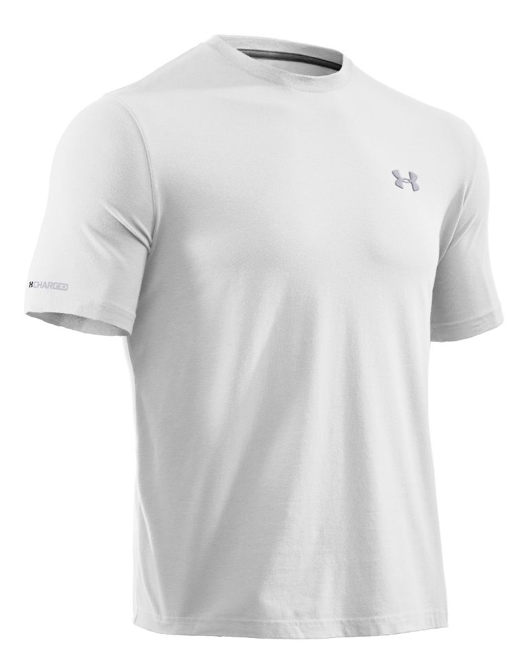 Mens Under Armour Charged Cotton Short Sleeve T  Technical Tops