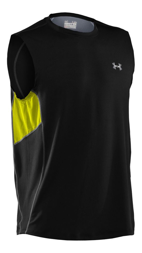 Mens Under Armour Coldblack Run Sleeveless Technical Tops
