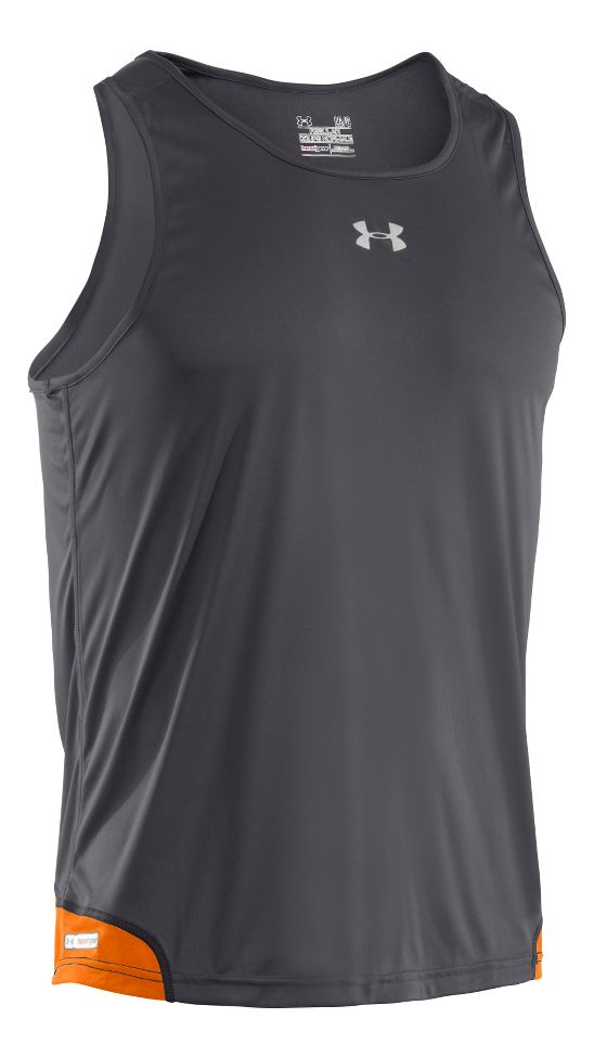Mens Under Armour Heatgear Flyweight Run Singlet Technical Tops