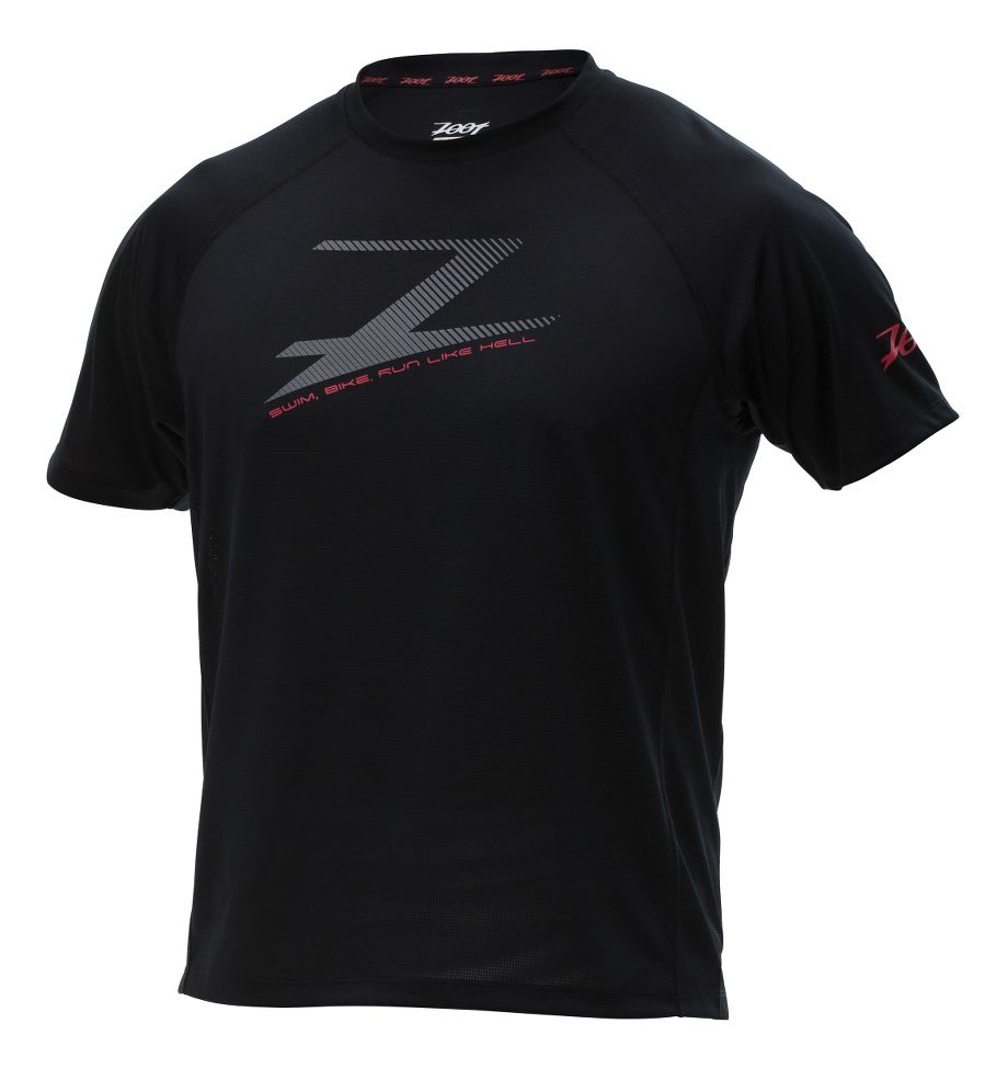 Mens Zoot Active 'Run Like Hell' Short Sleeve Technical Tops